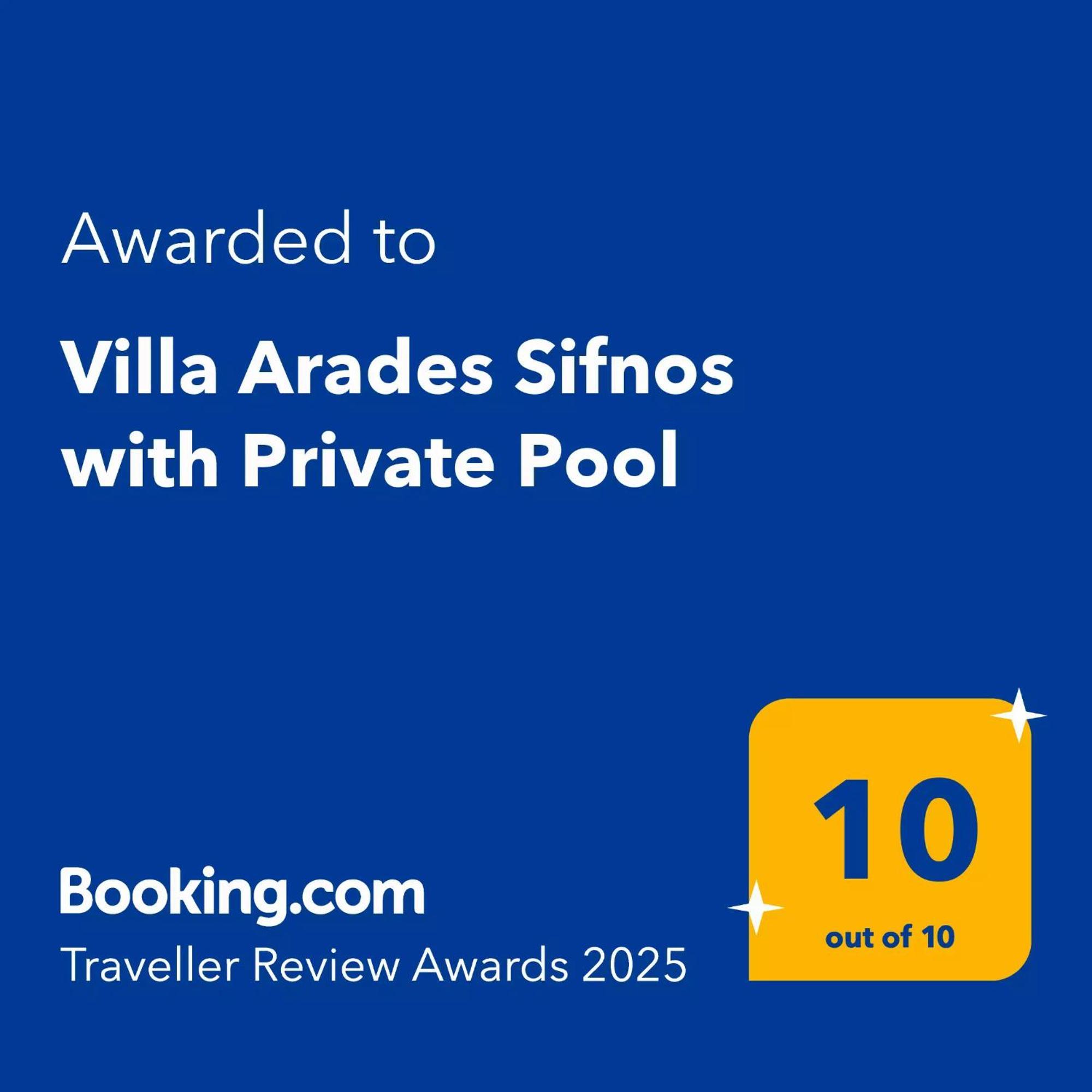 Villa Arades Sifnos With Private Pool Apollonía Exterior photo